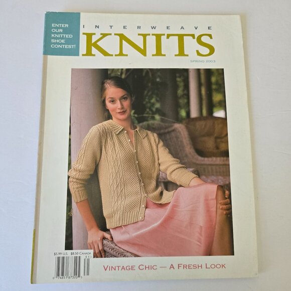 Interweave Knits Spring 2003 Magazine Featuring Vintage Chic Patterns & Spring K - Picture 16 of 16